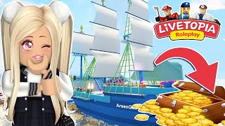 ?‍☠️ *SECRET TREASURE!!* ?‍☠️ NEW PIRATE SHIP HOUSES! Living the PIRATE LIFE in Livetopia Roleplay