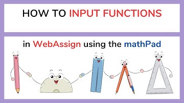 Homework Help - How to input functions in WebAssign