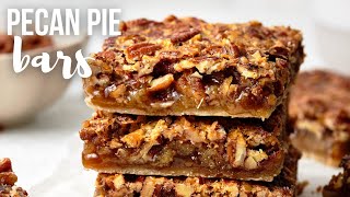 Pecan Pie Bars L The Recipe Rebel