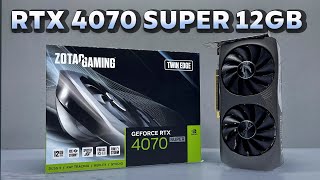 ZOTAC GAMING RTX 4070 Twin Edge 12GB UnBox install Gameplay