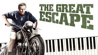 Video thumbnail of "The Great Escape Theme - Piano Tutorial"