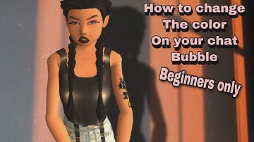 How to change the chat bubble color on avakin life?