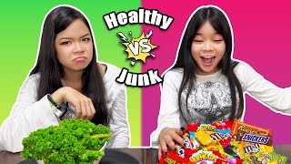 Healthy Food Vs Junk Food Challenge Tran Twins