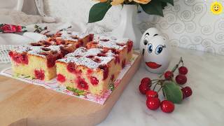 Žuti kolač sa VIŠNJAMA / mera na čaše - Kuhinja Sunčane Staze