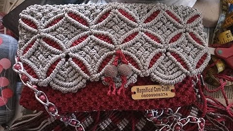 NEW DESIGN Cute Macrame Ladies Purse. #magnificalcorecraft