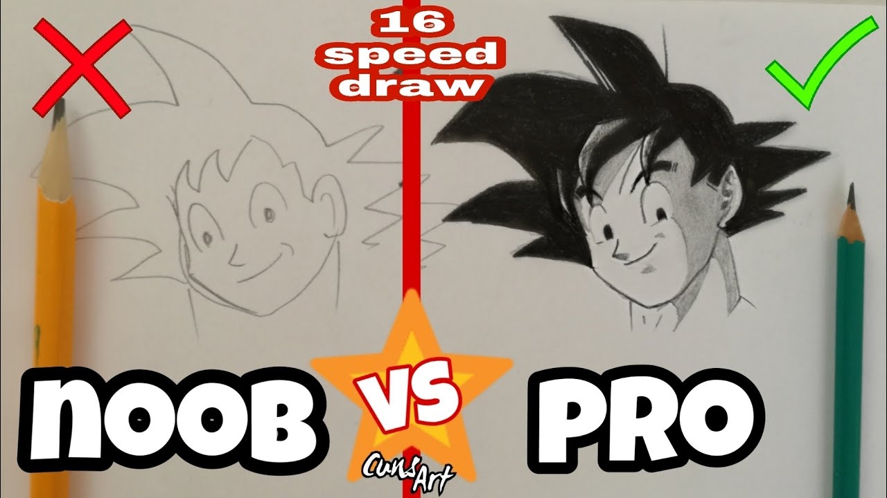 DIBUJOS NOOB vs PRO | 16 dibujos rapidos a lápiz | CunsArt | 16 pencil  drawings noob vs pro - thptnganamst.edu.vn