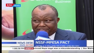 NSSF-MPESA partner in cashless system payment