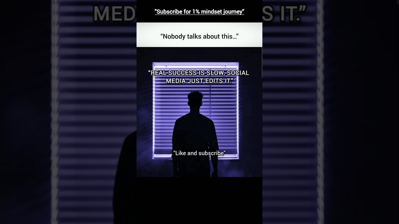 Real Success Is Slow 💯 | Nobody Talks About This