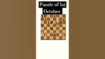 Puzzle of 1st October 🤓#chess #gothamchess #chesspuzzle #puzzle #phonk #beep #music #chess.com #op