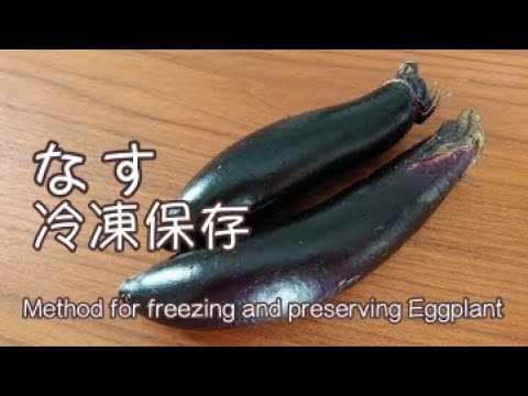なすの冷凍保存 無駄なく使い切る 料理 Method For Freezing And Preserving Eggplant Let S Cooking ジュエリーbox Youtube