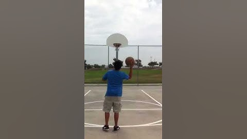Insane Three Point Shot With One Hand