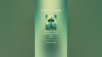 A World of Sustainability 3 (AI Song) by #Suno lyrics by Meta Llama 3.2 AI Artificial Intelligence