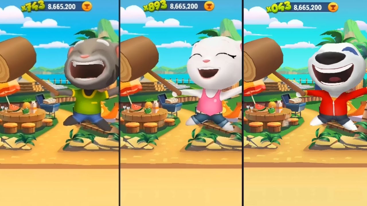 Talking Tom And Friends-Building Houses Together Tom Angela And Hank