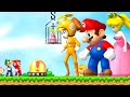 What happens if Mario & Luigi fight Evil Daisy, Peachette & Mario in NSMBW
