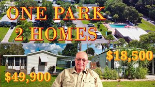 Florida Mobile Homes for Sale (Cheap in 55 plus Communities) One Park – 2 Homes