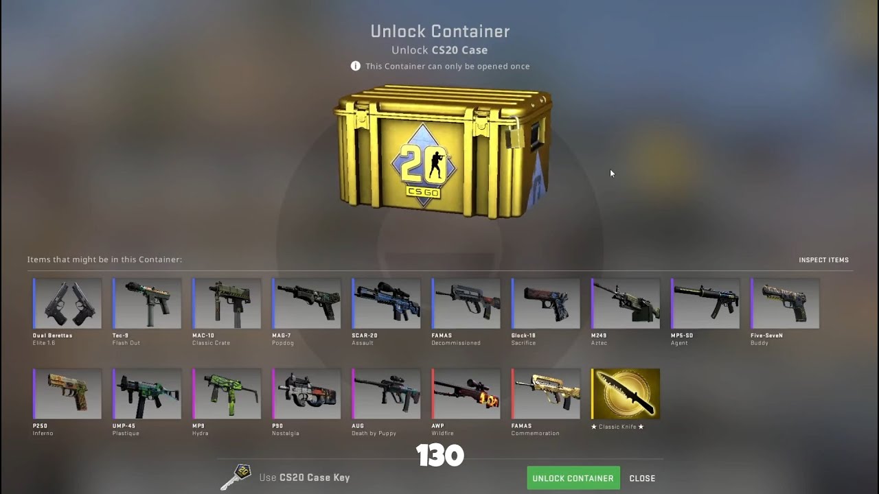 Opening one CSGO case every day until I get a knife #130 - YouTube