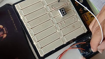 การสาธิตการต่อวงจร 7segment นับเลขคี่0-9 A-Fด้วยบอร์ด Arduino