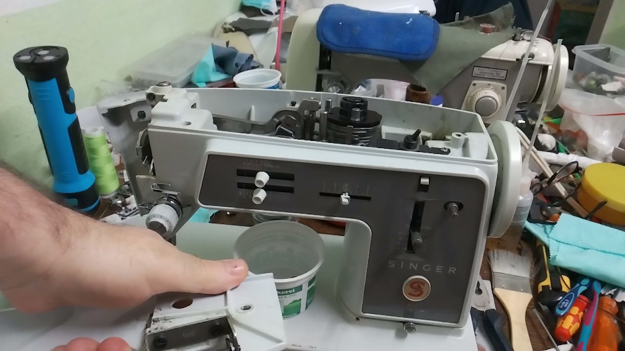 Singer Nähmaschine Modell 611 G تفكيك  وإتلاف وتنسيق ماكينة الخياطة بالكامل