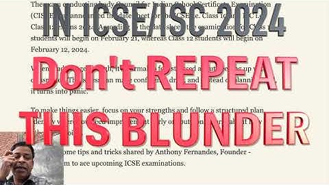 Most Exclusive CISCE update for ICSE/ISC 2024 | ICSE Board Class 10🔥| CISCE 2024@TuitionICSEOnline