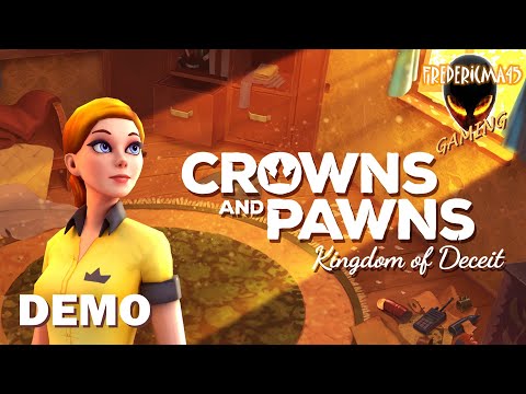 Crowns and Pawns: Kingdom of Deceit DEMO Full Walkthrough (Point & Click Adventure)