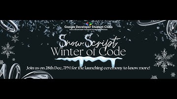 SnowScript Winter of Code Opening Ceremony