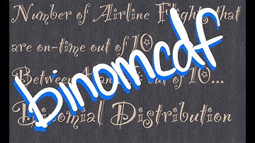 Probability that between 4 and 6 flights inclusive are on time...Binomial Distribution