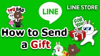 How to purchase LINE Sticker and Send LINE Sticker as a gift screenshot 3