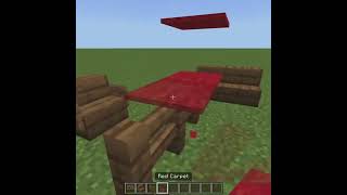 Minecraft Table and Chair Tutorial #minecraft #minecraftshorts #youtubeshorts