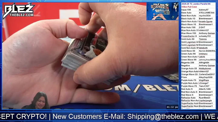 2025-26 Topps Chrome Jumbo NBA 8 Box Full Case Break #4 Pick Your Parallel