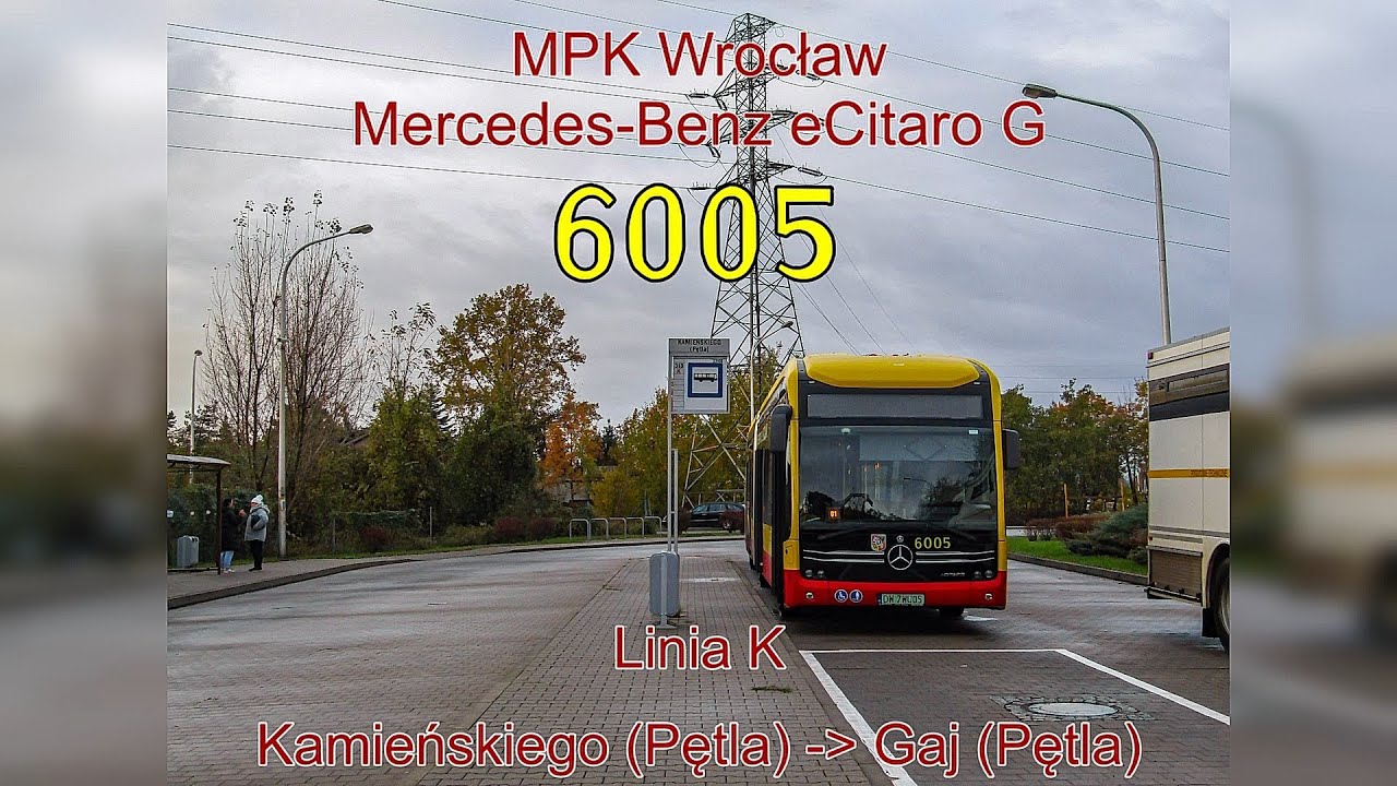 Linia K - Mercedes-Benz eCitaro G #6005 - MPK Wrocław