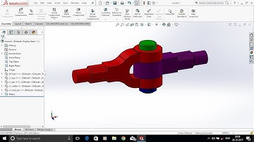 How to design a knuckle joint || Knuckle joint solidworks
