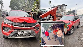 মায়াপুর যাওয়ার পথে Car Accident!! Tata র গাড়ি বাঁচিয়ে দিলো 🙏 | ভগবানের কৃপা 🙏