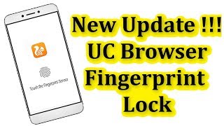 New Update !!! How To Set Fingerprint Lock On UC BROWSER  || Android Mobile screenshot 5