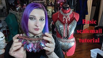 Basic Scalemail scale mail tutorial by Delia Lefay 💜🦇💜