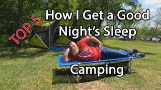 My Top 5 Camp Sleeping Items