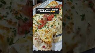 Creamy Queso Chicken Enchiladas 🌮🧀