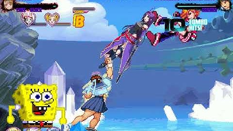MUGEN Request: Yuuki & Cure Black Vs Spongebob V2 & Sakura