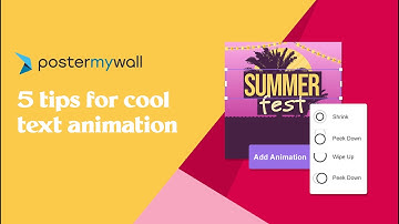 How to Animate Text | 5 Tips For Cool Text Animation