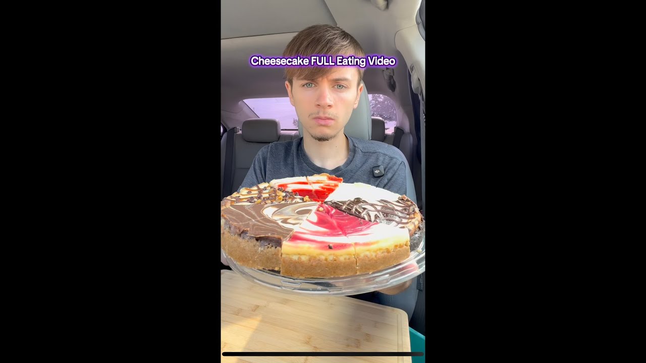 Cheesecake FULL eating video