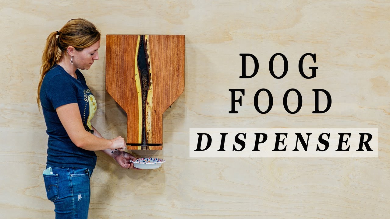 dog food wall dispenser