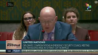 Diplomatic confrontations in Emergency Security Council meeting as tensions rise in Strait of Hormuz