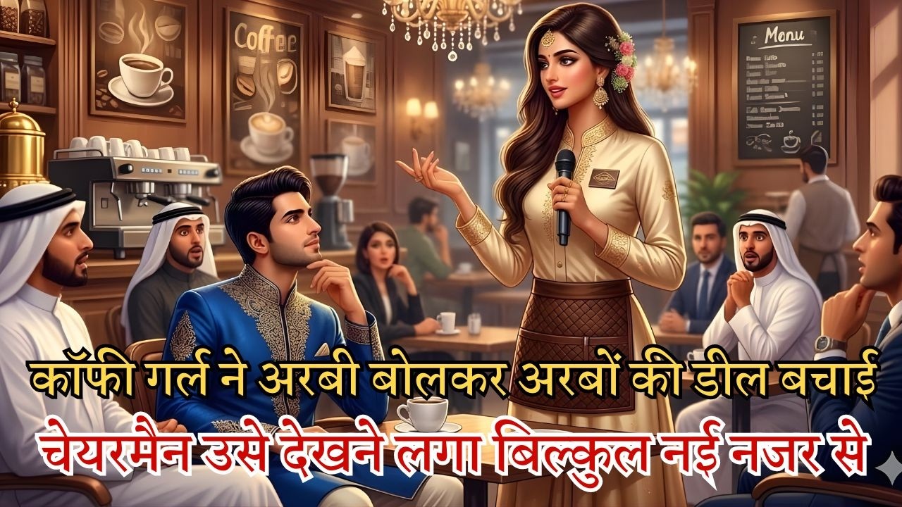अरबी दुभाषिया नहीं मिला, कॉफी गर्ल ने बचाया अरबों का कॉन्ट्रैक्ट—चेयरमैन दंग रह गया!