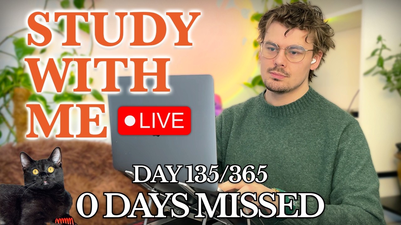 Study With Me LIVE 🚀 10-HOURS — Deep Focus (50/10 Pomodoro) | Cozy UK Rain, No Distractions!
