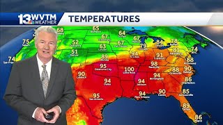 Cold front moves in on Thursday