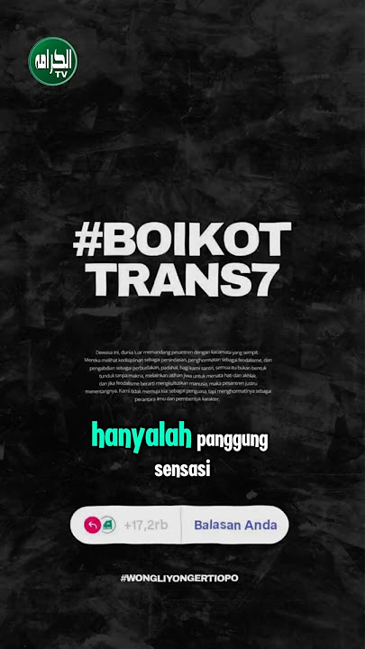Journalistic Ethics Die on Trans7 Screen #trans7 #boycotttrans7 #shorts