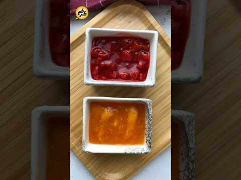 صوص الخوخ والفراولة للحشوات والتشيز كيك 1755    صوص  لذيذ اسهل