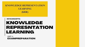 #1 knowledge representation learning (key concepts) |KRR|
