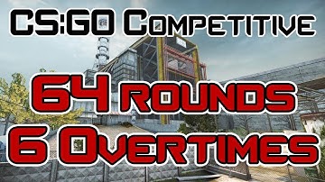 My Longest CS:GO Competitive Ever | 6 Overtime FACEIT Match (64 Rounds)