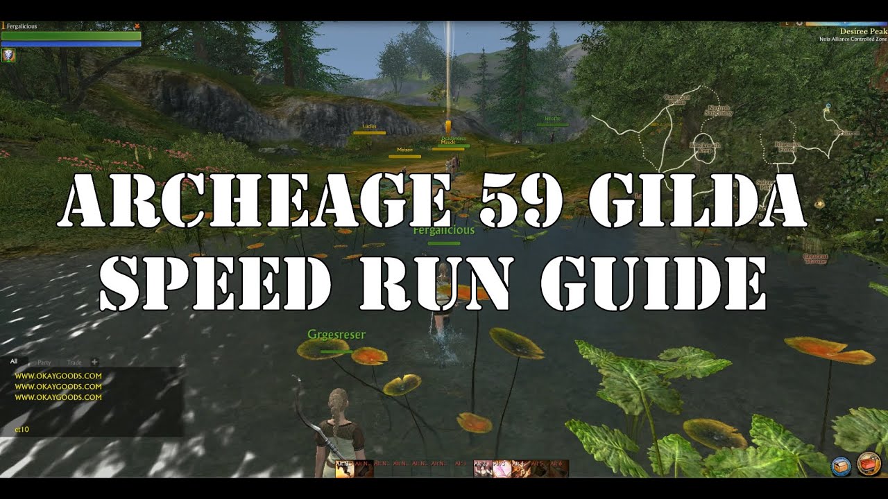 ArcheAge 0-59 Gilda New Character Speed Run