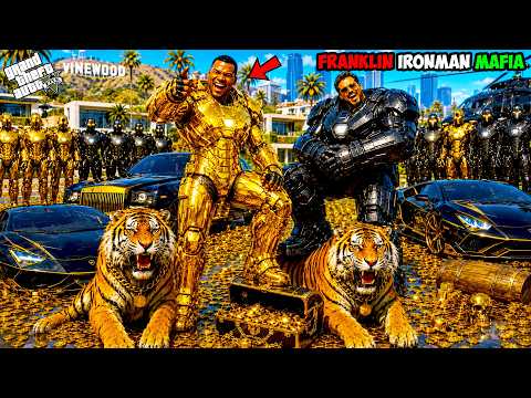 Franklin Became Biggest Gold Ironman & Black Hulkbuster Mafia Boss in Los Santos In GTA 5 !